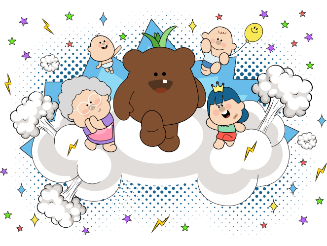 WAGZAK Characters - Halme, Ppuri, Didi, Bobo, Banggu